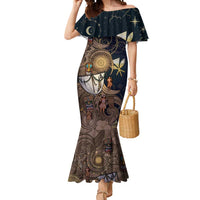 Hawaii Makahiki Mermaid Dress Polynesian Sky And Earth - Polynesian Pride