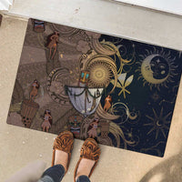 Hawaii Makahiki Rubber Doormat Polynesian Sky And Earth - Polynesian Pride