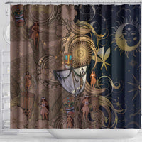 Hawaii Makahiki Shower Curtain Polynesian Sky And Earth - Polynesian Pride