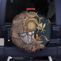 Hawaii Makahiki Spare Tire Cover Polynesian Sky And Earth - Polynesian Pride