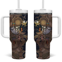 Hawaii Makahiki Tumbler With Handle Polynesian Sky And Earth - Polynesian Pride