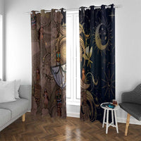 Hawaii Makahiki Window Curtain Polynesian Sky And Earth - Polynesian Pride