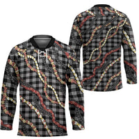 Hawaii Palaka Niihau Shell Lei Hockey Jersey Tropical Island Plaid Patterns