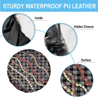 Hawaii Palaka Niihau Shell Lei Spare Tire Cover Tropical Island Plaid Patterns