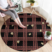 Hawaii Palaka Kahelelani Shell Lei Costume Round Carpet Plaid Patterns DT05 - Polynesian Pride