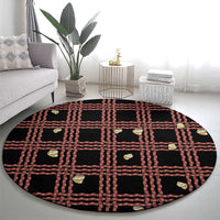 Hawaii Palaka Kahelelani Shell Lei Costume Round Carpet Plaid Patterns DT05 - Polynesian Pride