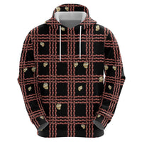 Hawaii Palaka Kahelelani Shell Lei Costume Zip Hoodie Plaid Patterns DT05 - Polynesian Pride