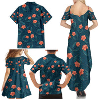 Hawaii Monstera Family Matching Summer Maxi Dress and Hawaiian Shirt Hibiscus Flowers Simple Style - Polynesian Pride