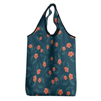 Hawaii Monstera Grocery Bag Hibiscus Flowers Simple Style DT05 - Polynesian Pride