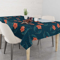 Hawaii Monstera Tablecloth Hibiscus Flowers Simple Style - Polynesian Pride