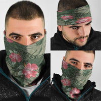 Hawaii Neck Gaiter Green Polynesian Monstera Patterns DT05 - Polynesian Pride