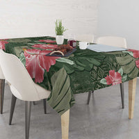 Hawaii Tablecloth Green Polynesian Monstera Patterns - Polynesian Pride