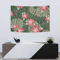 Hawaii Tapestry Green Polynesian Monstera Patterns DT05 - Polynesian Pride