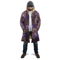 Hawaii Cloak Purple Polynesian Monstera Patterns - Polynesian Pride