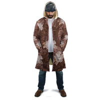 Hawaii Cloak Brown Polynesian Monstera Patterns - Polynesian Pride