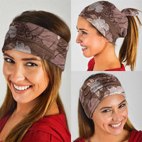 Hawaii Neck Gaiter Brown Polynesian Monstera Patterns DT05