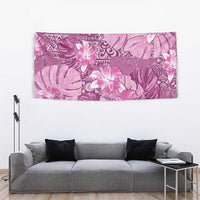 Hawaii Tapestry Magenta Polynesian Monstera Patterns DT05 - Polynesian Pride