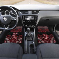 Personalised New Zealand Waitangi Day Car Mats Te Tiriti O Waitangi 1840 DT05 Set 2pcs - Front Black - Polynesian Pride