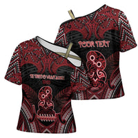 Personalised New Zealand Waitangi Day Cross Shoulder Shirt Te Tiriti O Waitangi 1840 DT05 - Polynesian Pride