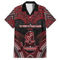 Personalised New Zealand Waitangi Day Hawaiian Shirt Te Tiriti O Waitangi 1840 DT05 Black - Polynesian Pride