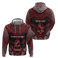 Personalised New Zealand Waitangi Day Hoodie Te Tiriti O Waitangi 1840 DT05 - Polynesian Pride