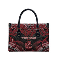 New Zealand Waitangi Day Leather Bag Te Tiriti O Waitangi 1840 DT05 - Polynesian Pride