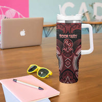 Personalised New Zealand Waitangi Day Tumbler With Handle Te Tiriti O Waitangi 1840 DT05 - Polynesian Pride