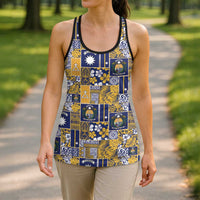 Ekamawir omo Nauru Hollow Tank Top Pacific Patchwork Xmas Vibes - Polynesian Pride