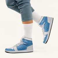 Federated States Of Micronesia High Sneakers AJ1 Coat Of Arms Flag Inspired