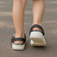 Fiji Hibiscus Clogs Shoes Tapa Masi Motifs with Tropical Plants