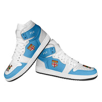 Fiji High Sneakers AJ1 Coat Of Arms Flag Inspired