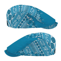 Fiji Marau na Kerisimasi Jeff Hat Aqua Tagimoucia Tapa Masi Tribal - Polynesian Pride