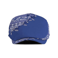 Fiji Marau na Kerisimasi Jeff Hat Blue Tagimoucia Tapa Masi Tribal - Polynesian Pride