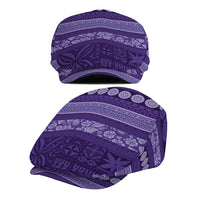 Fiji Marau na Kerisimasi Jeff Hat Purple Tapa Masi Inspired Christmas - Polynesian Pride
