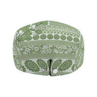 Fiji Marau na Kerisimasi Jeff Hat Sage Green Tagimoucia Tapa Masi Tribal - Polynesian Pride