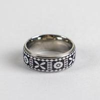 Fiji Tapa Spinner Ring