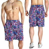 Filipino Maligayang Pasko Shorts for Men Pacific Patchwork Xmas Vibes - Polynesian Pride