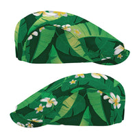 Green Banana Leaf Hawaii Jeff Hat Lau Maia Plumeria Tropical Summer Vibes