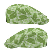 Green Hawaii Kalo Palaka Motifs Jeff Hat Hawaiian Taro Leaves Elegant Vibes
