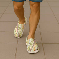 Green Palaka Hawaii Leis Clogs Shoes Hawaiian-plaid Elegant Tropical Vibes - Polynesian Pride