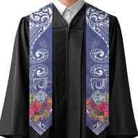 Hafa Adai Guam History and Chamorro Heritage Day Graduation Stole Blue Latte Stone