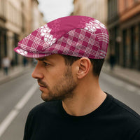 Hawaii Aloha Plumeria Lei Fuschia Palaka Jeff Hat - Polynesian Pride