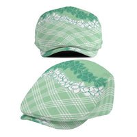 Hawaii Aloha Plumeria Lei Mint Palaka Jeff Hat - Polynesian Pride