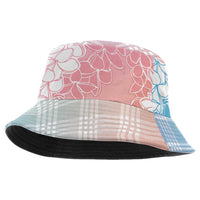 Hawaii Aloha Plumeria Lei Pastel Candy Palaka Bucket Hat - Polynesian Pride