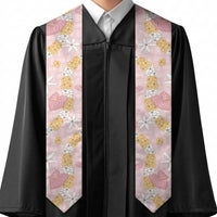 Hawaii Anthurium Tiare Pikake Lei Graduation Stole Akala Lauhala Art Pattern LT01 - Polynesian Pride