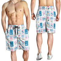 Hawaii Coastal Summer Postcard Shorts for Men