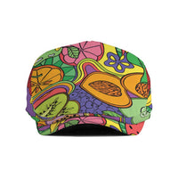 Hawaii Fruits Hippie Style Jeff Hat Vibrant Colorful LT01 Multicolor - Polynesian Pride