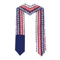 Hawaii Graduation Stole Hawaiian Flag With Leis LT05 - Polynesian Pride