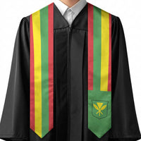 Hawaii Graduation Stole Kanaka Maoli Flag LT05 - Polynesian Pride