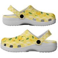 Hawaii Lemon Palaka Clogs Shoes Striped Stylized LT01 - Polynesian Pride